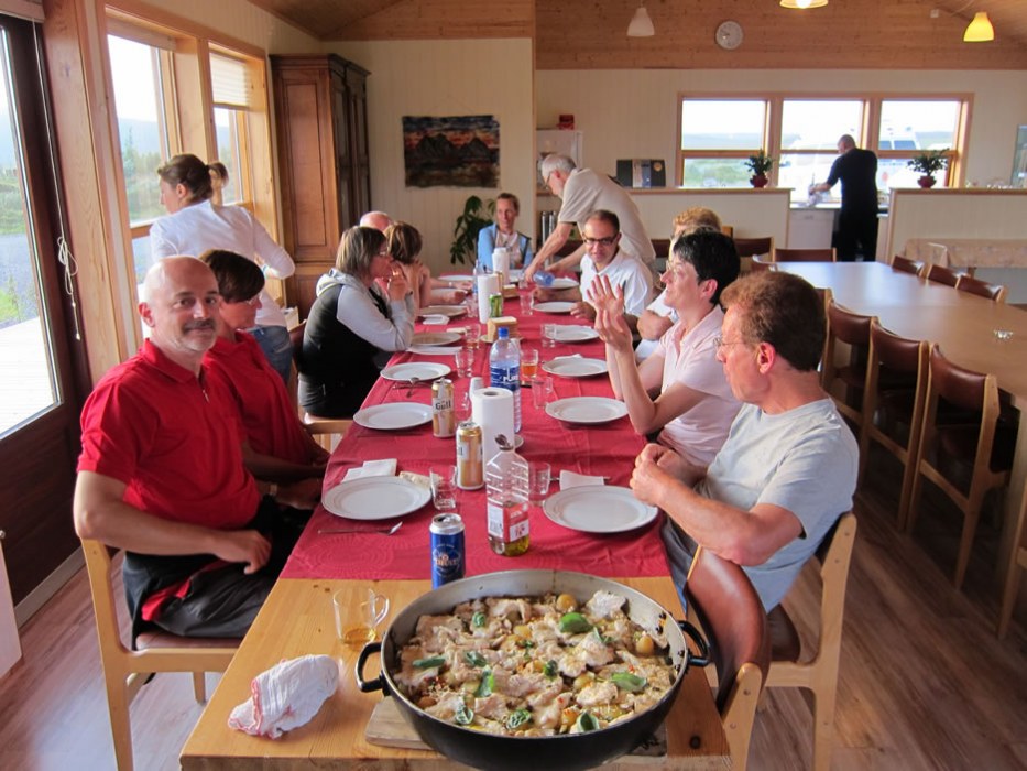pranzo in un refettorio