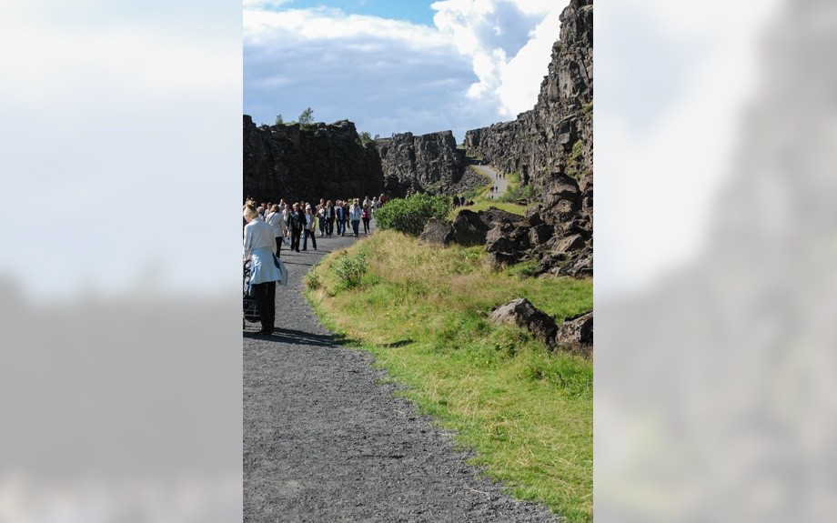 camminamento a Thingvellir