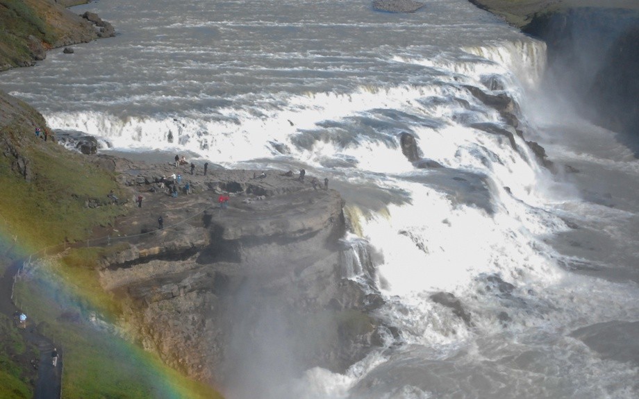 la cascata di Gullfoss in Islanda