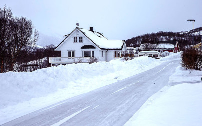 paesaggio invernale in Islanda