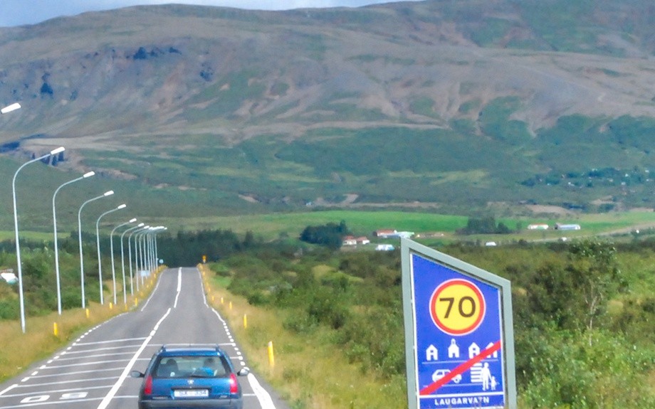 segnaletica stradale in Islanda