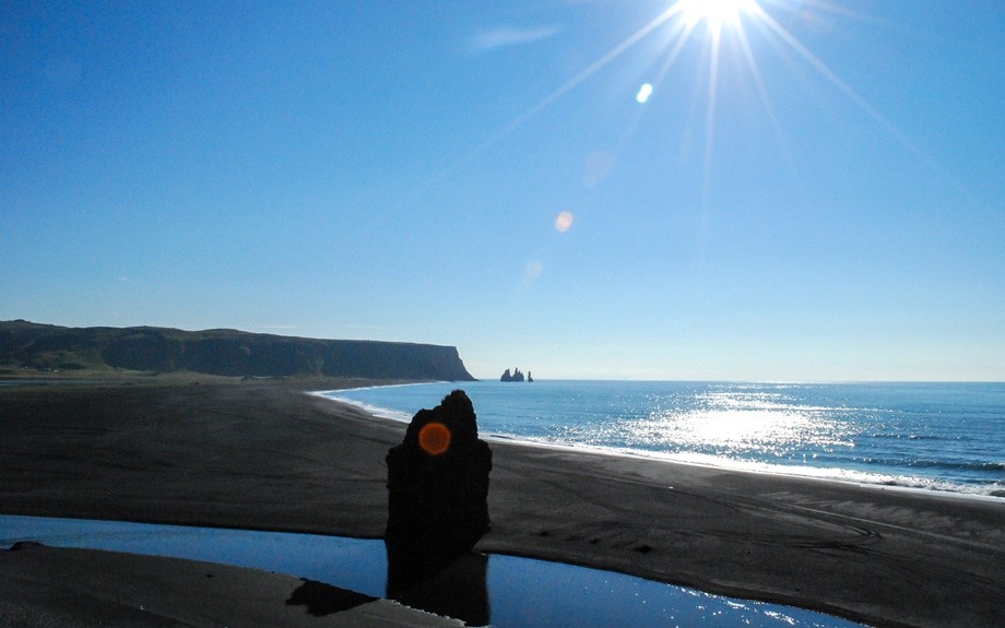 spiaggia di Reinishverfi paesaggio